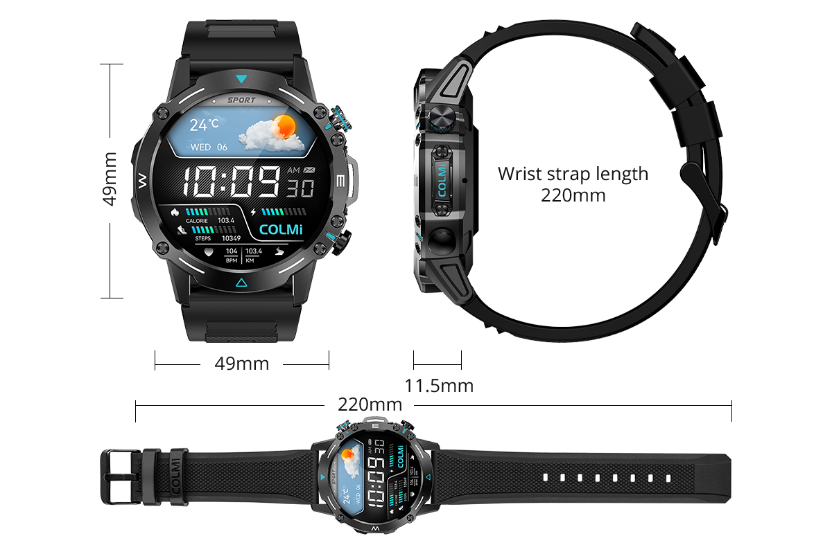 Προεπισκόπηση του smartwatch Colmi M42 με λεπτό σχεδιασμό, πάνω από 100 λειτουργίες άθλησης και διάρκεια ζωής μπαταρίας 10 ημερών.