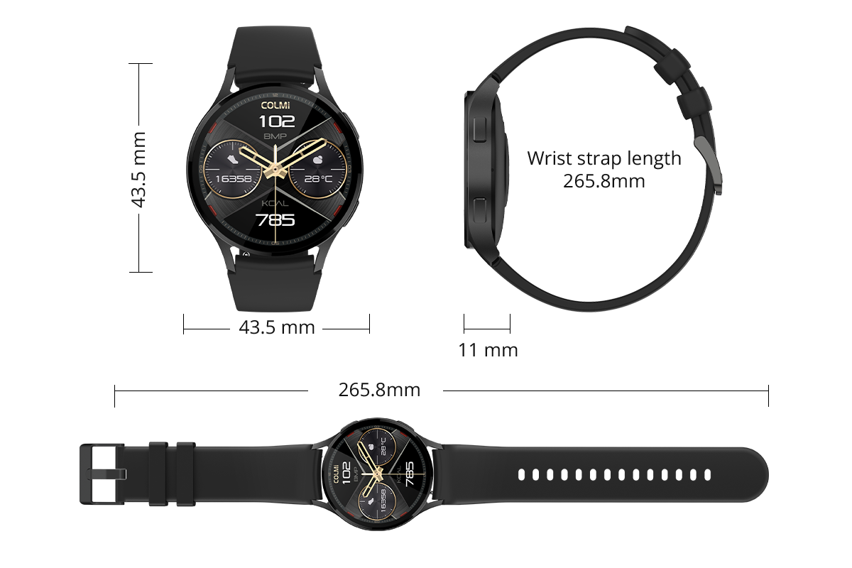 Προεπισκόπηση του smartwatch Colmi i28 Ultra που παρουσιάζει προηγμένη παρακολούθηση υγείας, διάρκεια ζωής μπαταρίας 10 ημερών και βαθμολογία αδιαβροχοποίησης IP68.